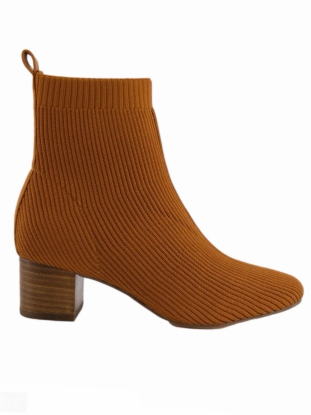 Joie Neely Tan Size 9.5 Bootie Block Heeled Stretch Knit Comfort NEW